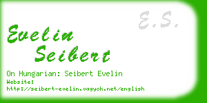 evelin seibert business card
